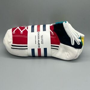 Knoy 5 Pack Novelty Sneaker Low Cut Socks